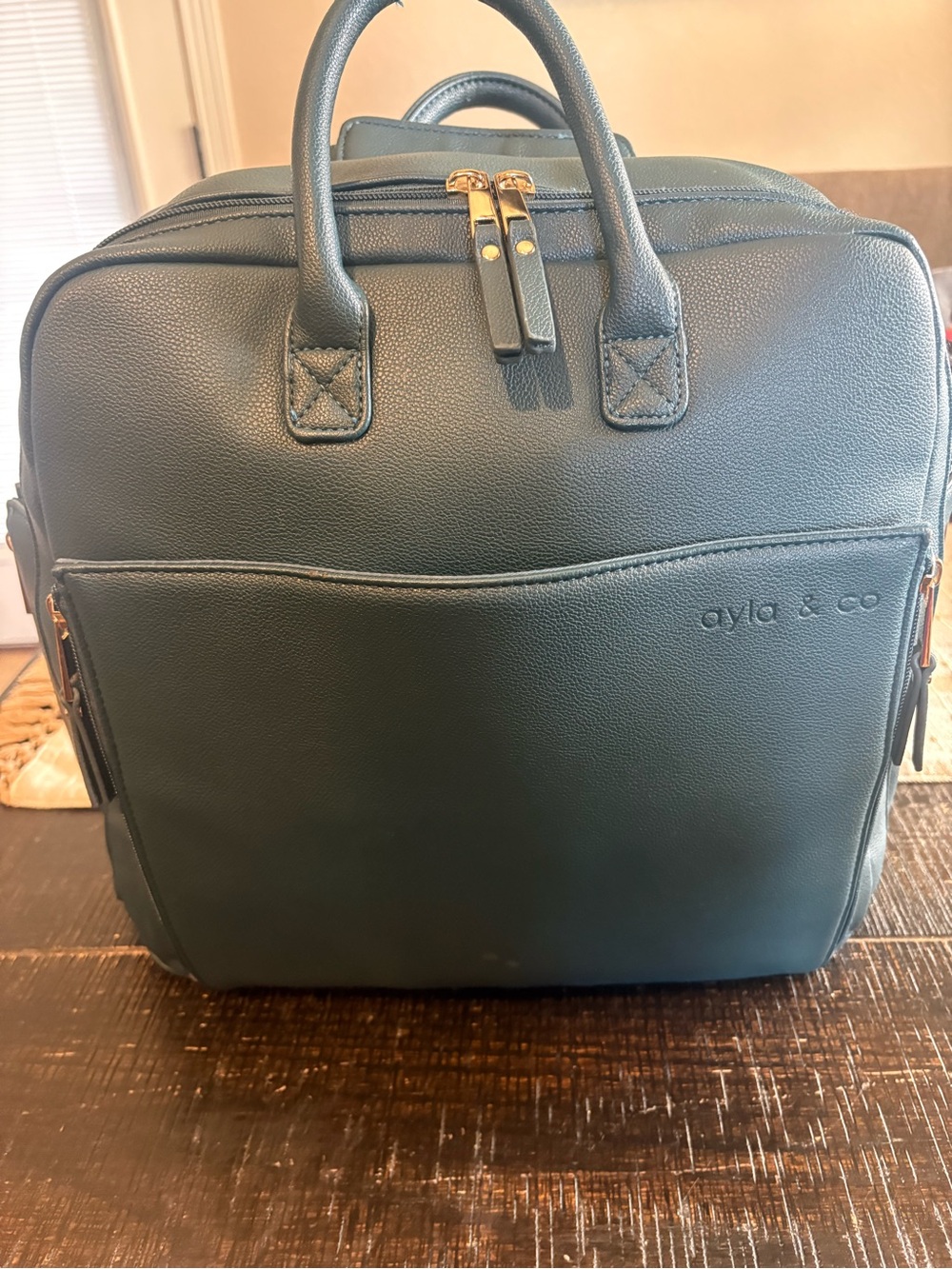 Ayla & Co. Peacock Full Size Diaper bag